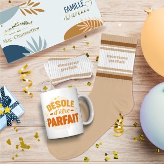 Coffret mug chaussettes monsieur parfait