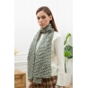 Foulard imprimé mini coeurs vert