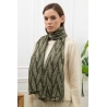 Foulard imprimé feuillage vert