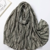 Foulard imprimé feuillage vert