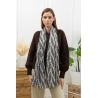 Foulard imprimé feuillage blanc