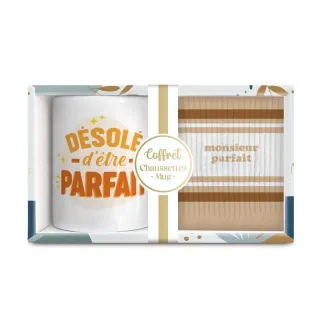 Coffret mug chaussettes monsieur parfait