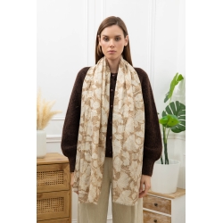 Foulard imprimé feuilles de...