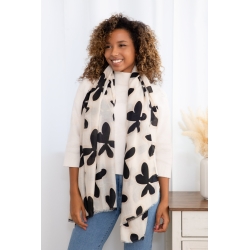 Foulard imprimé contours...