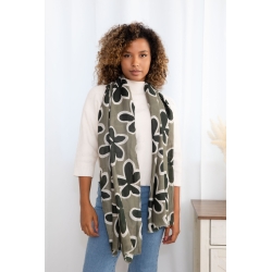 Foulard imprimé contours...