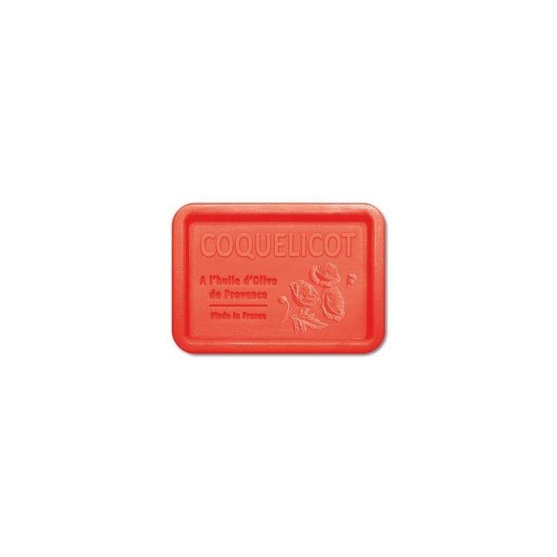 Savon rectangulaire 120 g - Coquelicot