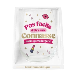 Verre rond connasse