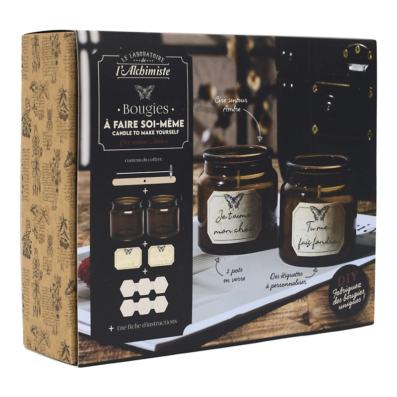 COFFRET DIY BOUGIE APOTHICAIRE A FAIRE SOI MEME