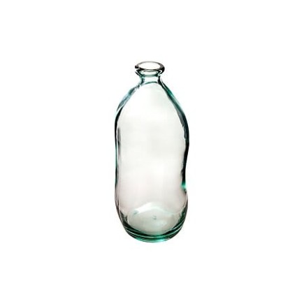 Vase bouteille Uly haut 35 cm verre recyclé transparent