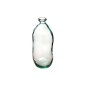 Vase bouteille 35cm verre recyclé
