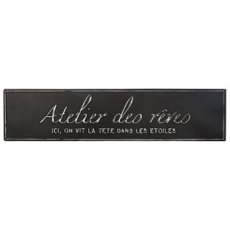 Déco murale Atelier des rêves métal