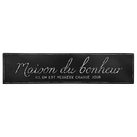 Déco murale Maison du bonheur métal