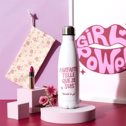 COFFRET BOUTEILLE ISOTHERME 50CL PARFAITE GIRL POWER