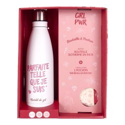 COFFRET BOUTEILLE ISOTHERME 50CL PARFAITE GIRL POWER