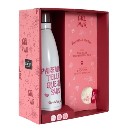 COFFRET BOUTEILLE ISOTHERME 50CL PARFAITE GIRL POWER