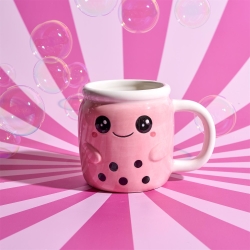 MUG PERSONNAGE RELIEF KAWAII MACARON