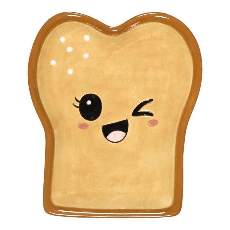 ASSIETTE RELIEF KAWAII 17,4X14,8CM TARTINE