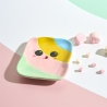 ASSIETTE RELIEF KAWAII 17,4X14,8CM CHAMALLOW