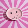 ASSIETTE RELIEF KAWAII 17,4X14,8CM MACARON