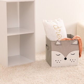 Boîte rangement velours renard