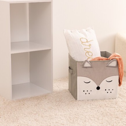 Boîte rangement velours renard