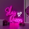 LAMPE LED EFFET NEON SLAY QUEEN USB GIRL POWER