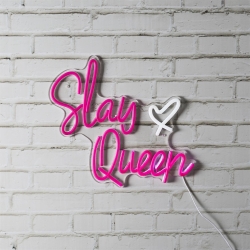 LAMPE LED EFFET NEON SLAY QUEEN USB GIRL POWER
