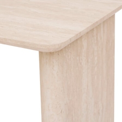 Table bar Anaya effet travertin