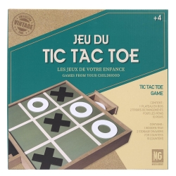 JEU DU TIC TAC TOE EN BOIS