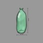 Vase bouteille 35cm verre recyclé kaki