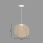Suspension Kita 38cm rotin naturel
