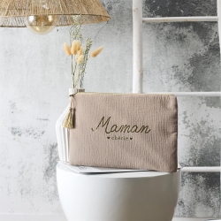 POCHETTE GAZE DE COTON 28X20CM MAMAN