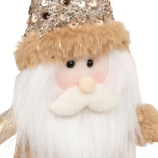 Père Noël à skis déco 30 cm