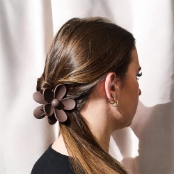 PINCES A CHEVEUX X3 MARRON