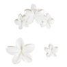PINCES A CHEVEUX X3 BLANC MONOI
