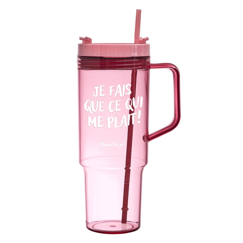 MUG MIAMI BEACH 1,3L CO JE FAIS QUE CE QUI ME PLAIT GIRL POWER