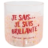 BOUGIE PARFUMEE LUMINEUSE NEON JE SAIS JE SUIS BRILLANTE GIRL POWER