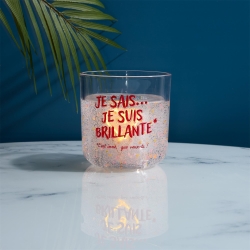 BOUGIE PARFUMEE LUMINEUSE NEON JE SAIS JE SUIS BRILLANTE GIRL POWER