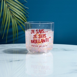 BOUGIE PARFUMEE LUMINEUSE NEON JE SAIS JE SUIS BRILLANTE GIRL POWER