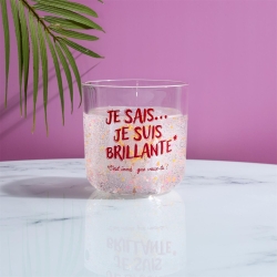 BOUGIE PARFUMEE LUMINEUSE NEON JE SAIS JE SUIS BRILLANTE GIRL POWER