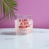 BOUGIE PARFUMEE LUMINEUSE NEON JE SAIS JE SUIS BRILLANTE GIRL POWER