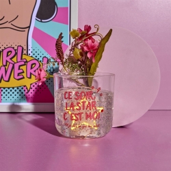 BOUGIE PARFUMEE LUMINEUSE NEON CE SOIR C'EST MOI LA STAR GIRL POWER