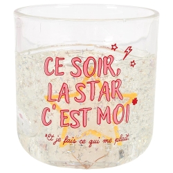 BOUGIE PARFUMEE LUMINEUSE NEON CE SOIR C'EST MOI LA STAR GIRL POWER