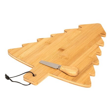 Set plateau fromage bambou sapin