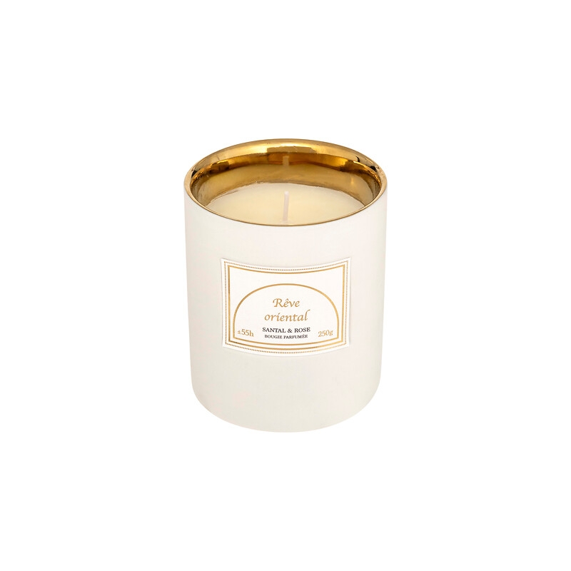 Bougie parfumée Lucia 250 g pot céramique santal