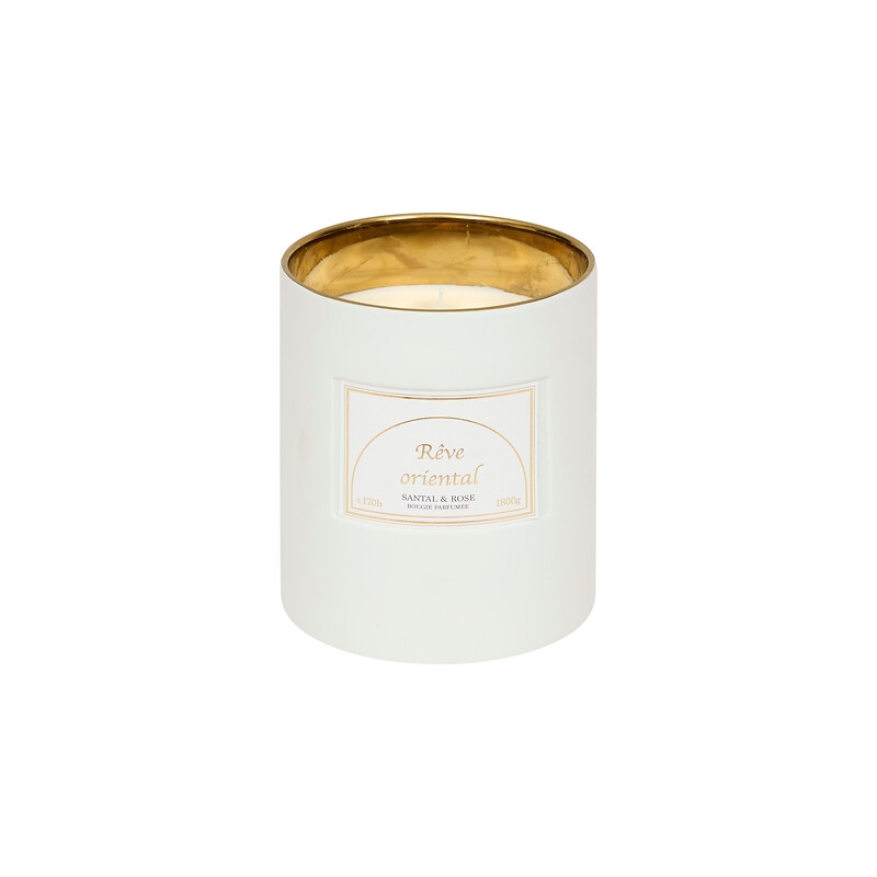 Bougie parfumée Lucia 1800 g pot céramique santal