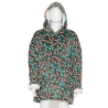 Plaid sweat adulte décor houx vert