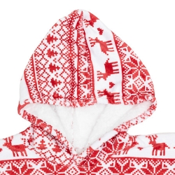 Plaid sweat adulte décor Noël scandinave