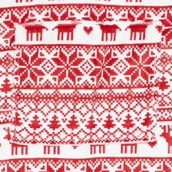 Plaid sweat adulte décor Noël scandinave