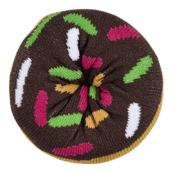 CHAUSSETTE DELISOCKS DESSERT DONUTS MARRON